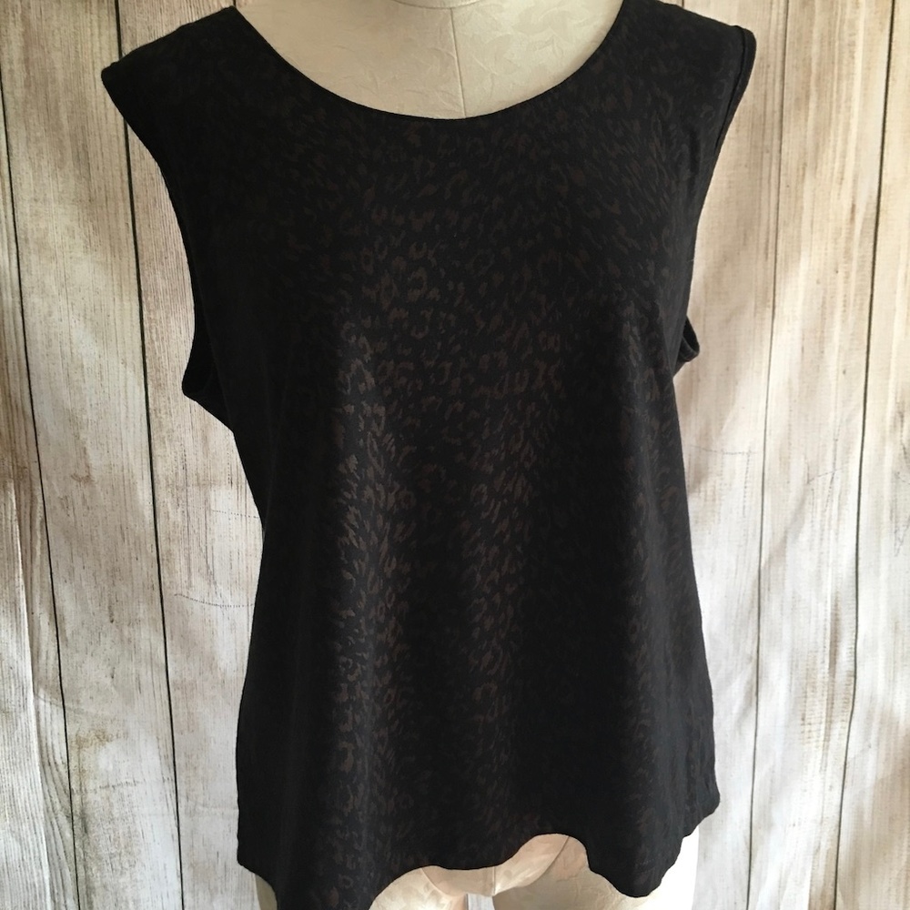 Weekenders animal print tank top